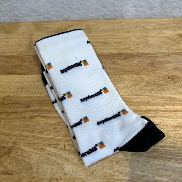 Microsoft Anywhere 365 Logo Socks New Novelty Employee Swag Corporate Tech Med - Picture 2 of 6